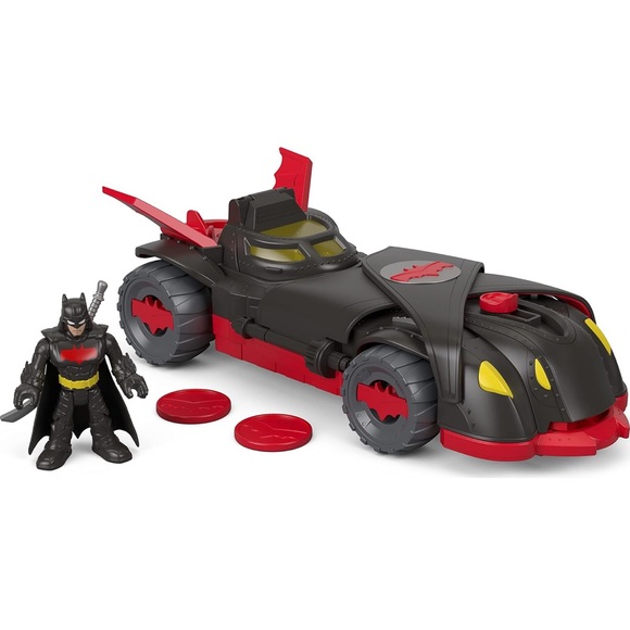 Fisher-Price Imaginext DC Super Friends Batman Toy Ninja Armor Batmobile - Picture 3 of 3